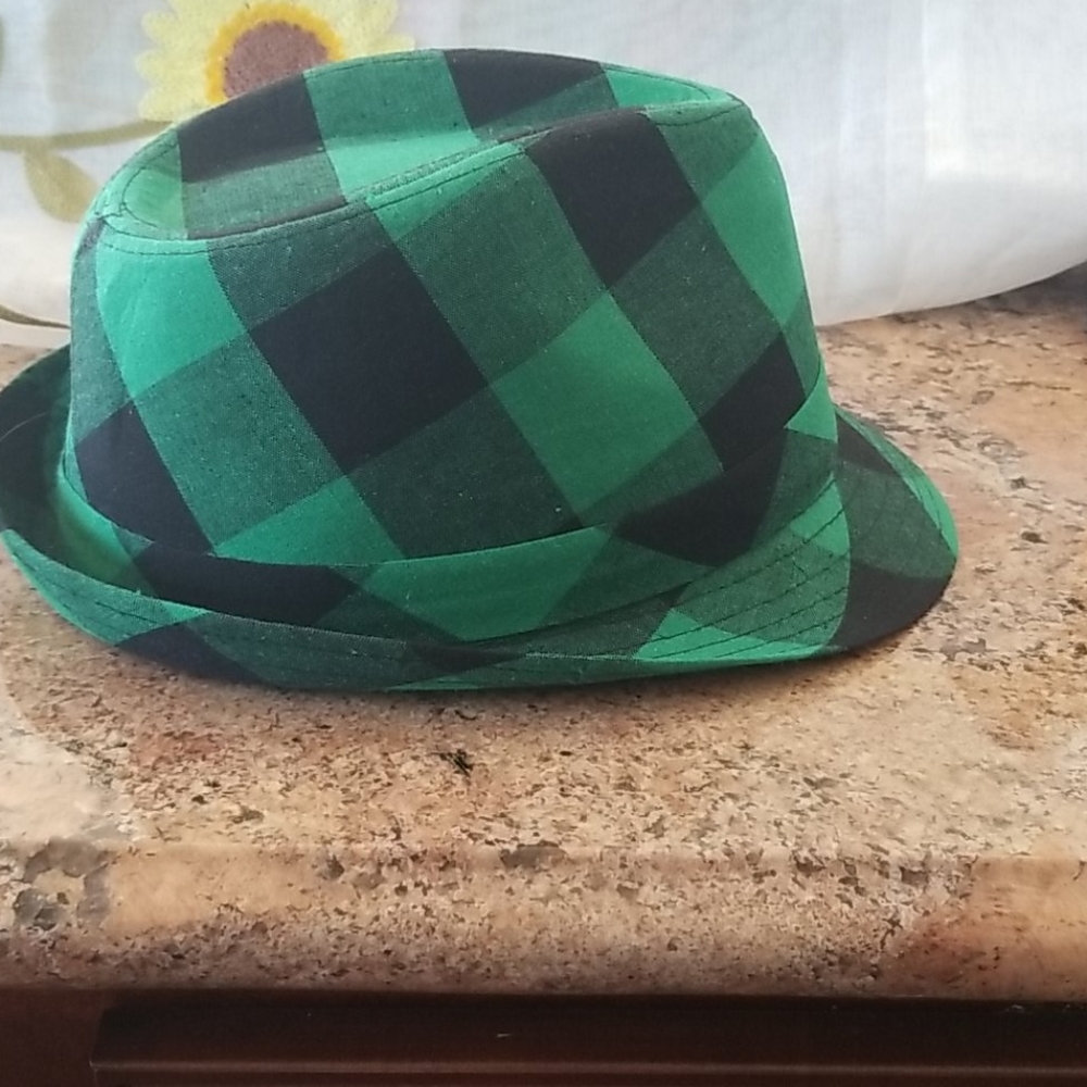Green Plaid Hat